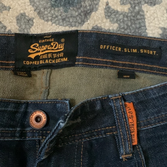 Vintage Super Dry jean shorts SZ 36W - Picture 5 of 7